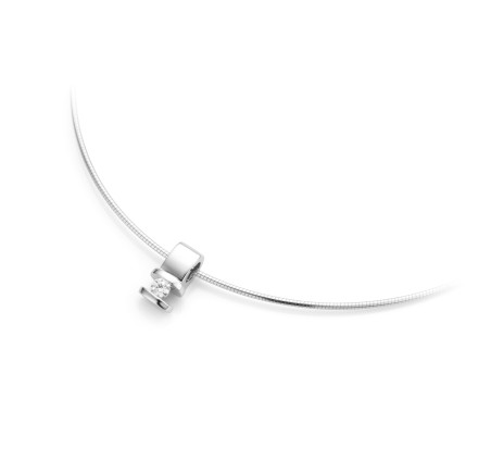 Zilveren hanger glanzend met zirkonia 32/03248