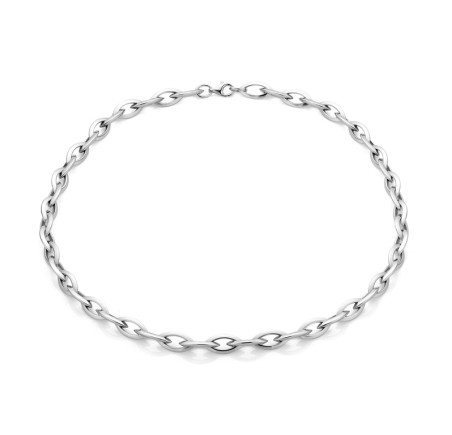 Zilveren collier fantasie 000918-45