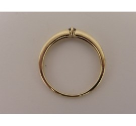 Gouden damesring met zirkonia
