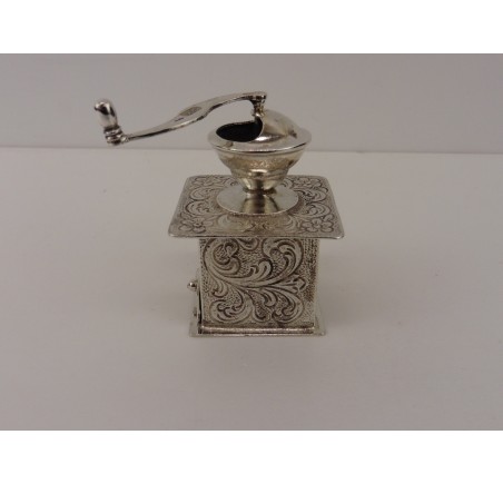 Zilveren miniatuur Koffiemolen