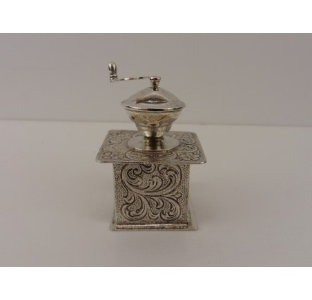 Zilveren miniatuur Koffiemolen