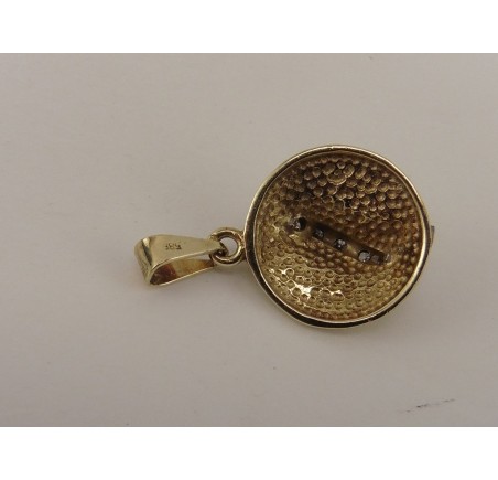 Gouden hanger met diamant