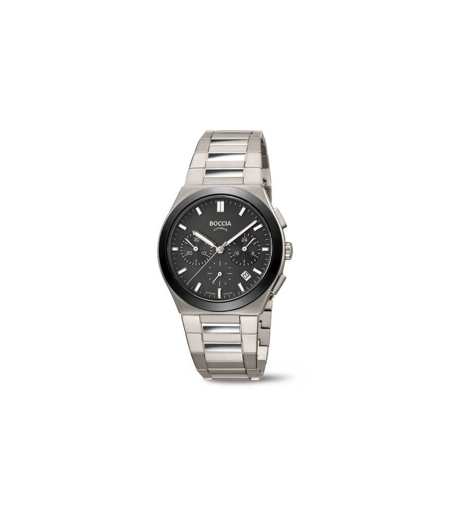 Boccia titanium herenhorloge chronograaf