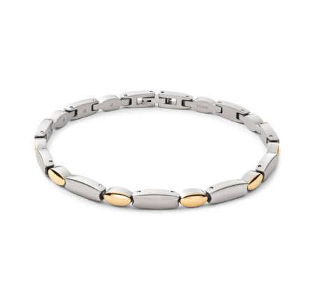 Boccia titanium armband bicolor 03068-02