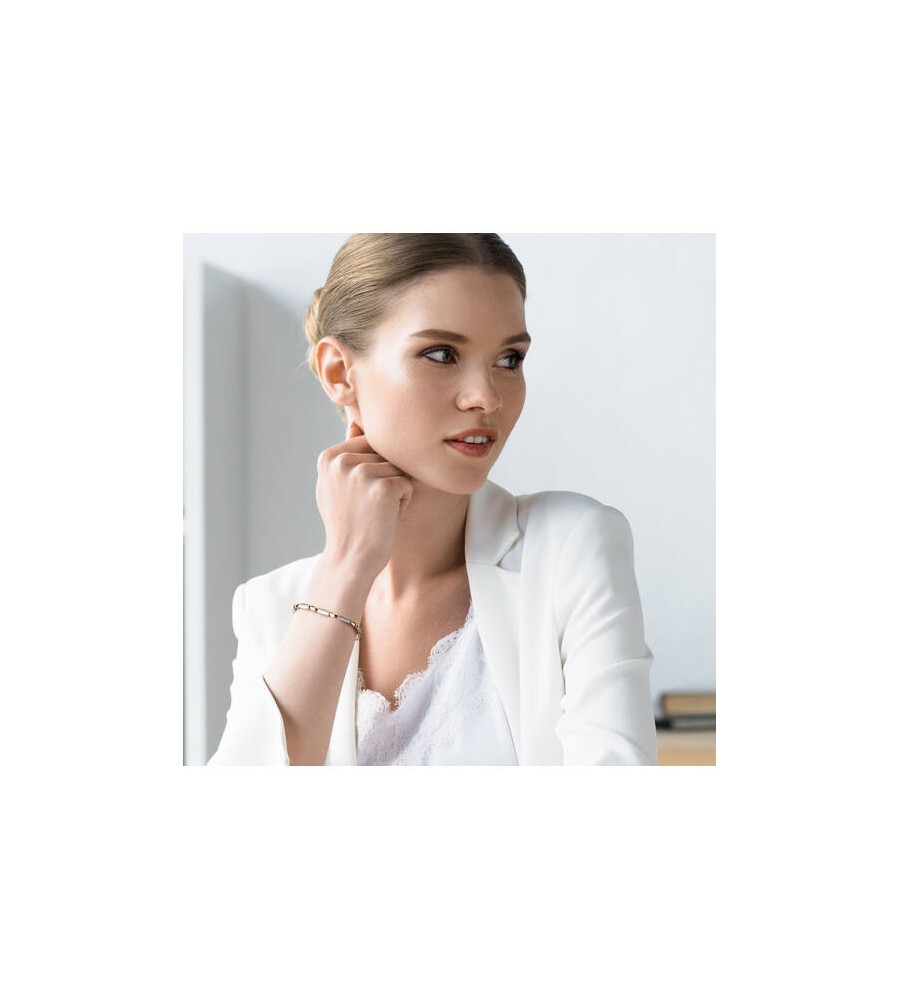 Boccia titanium armband bicolor