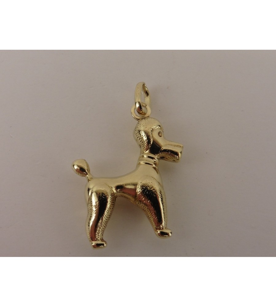 Gouden hanger poedel