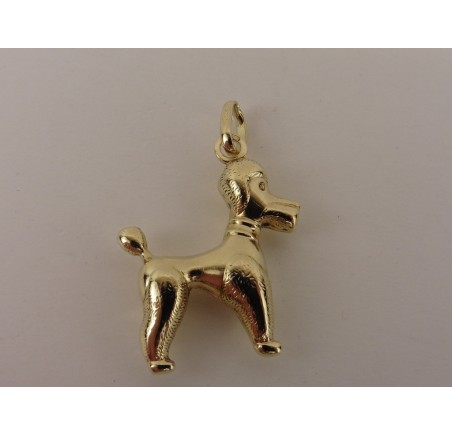 Gouden hanger poedel