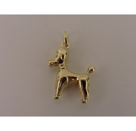 Gouden hanger poedel