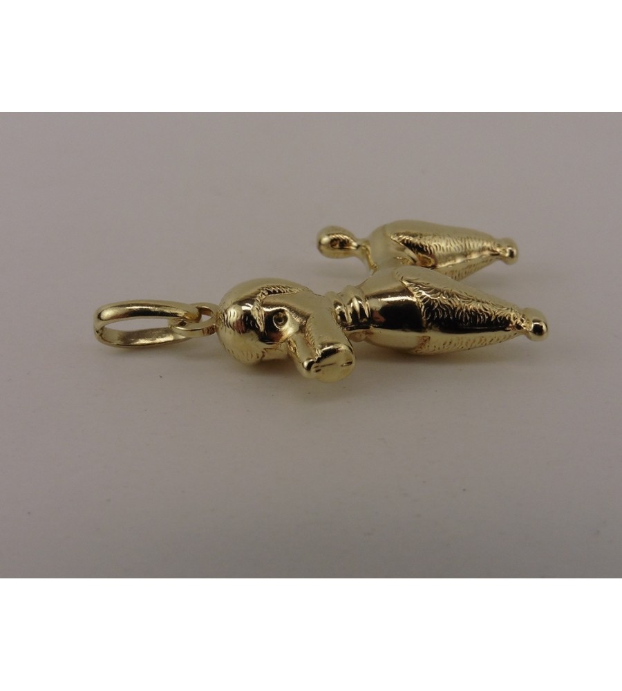 Gouden hanger poedel
