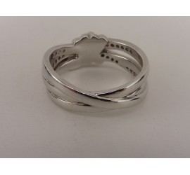 Zilveren damesring met zirkonia Zilveren damesring met zirkonia