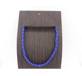 Lapis Lazuli collier met gouden slot en bolletjes Lapis Lazuli collier met gouden slot en bolletjes
