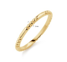 Gouden fantasie ring  214.0194