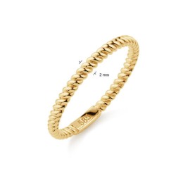 Gouden fantasie ring  214.0195