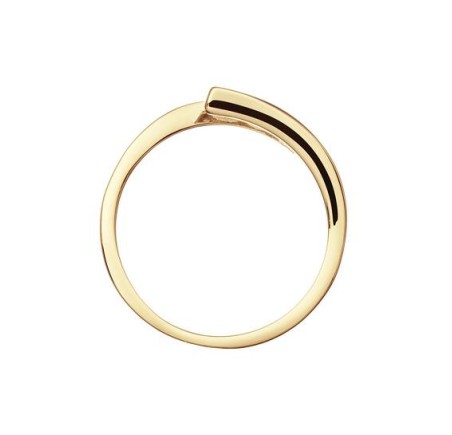 Gouden fantasie ring met zirkonia 214.1029