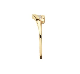 Gouden fantasie ring met zirkonia 214.1029