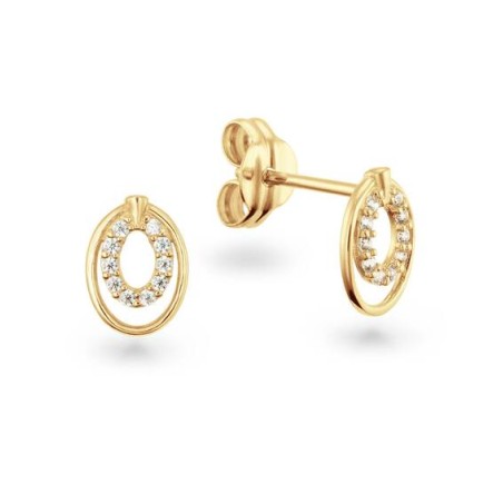 Gouden oorknopjes met zirkonia 206.0168.00