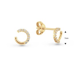 Gouden oorknopjes met zirkonia 206.0167.00