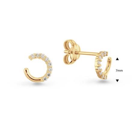 Gouden oorknopjes met zirkonia 206.0167.00