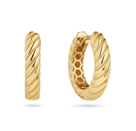 Gouden klapcreolen 207.0290
