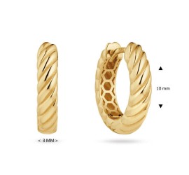 Gouden klapcreolen 207.0290