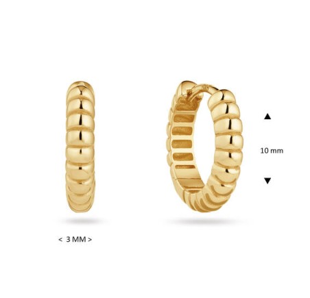 Gouden klapcreolen 207.0292