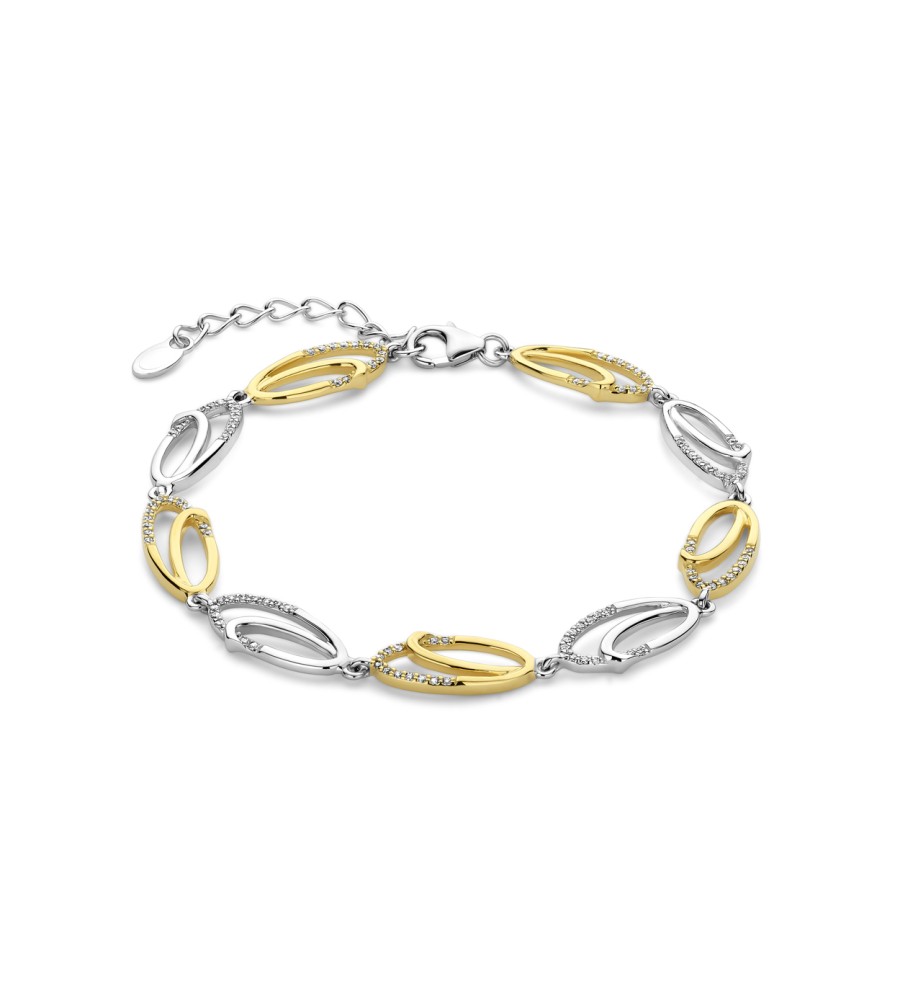 Rosa di Luca zilveren armband met zirkonia