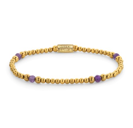 Rebel & Rose armband Touch of Purple Glam Rocks RR-40172-G