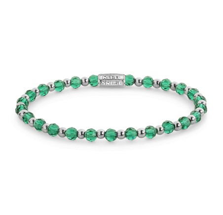 Rebel & Rose armband Green Mix Morning Glam Rocks RR-40181-S