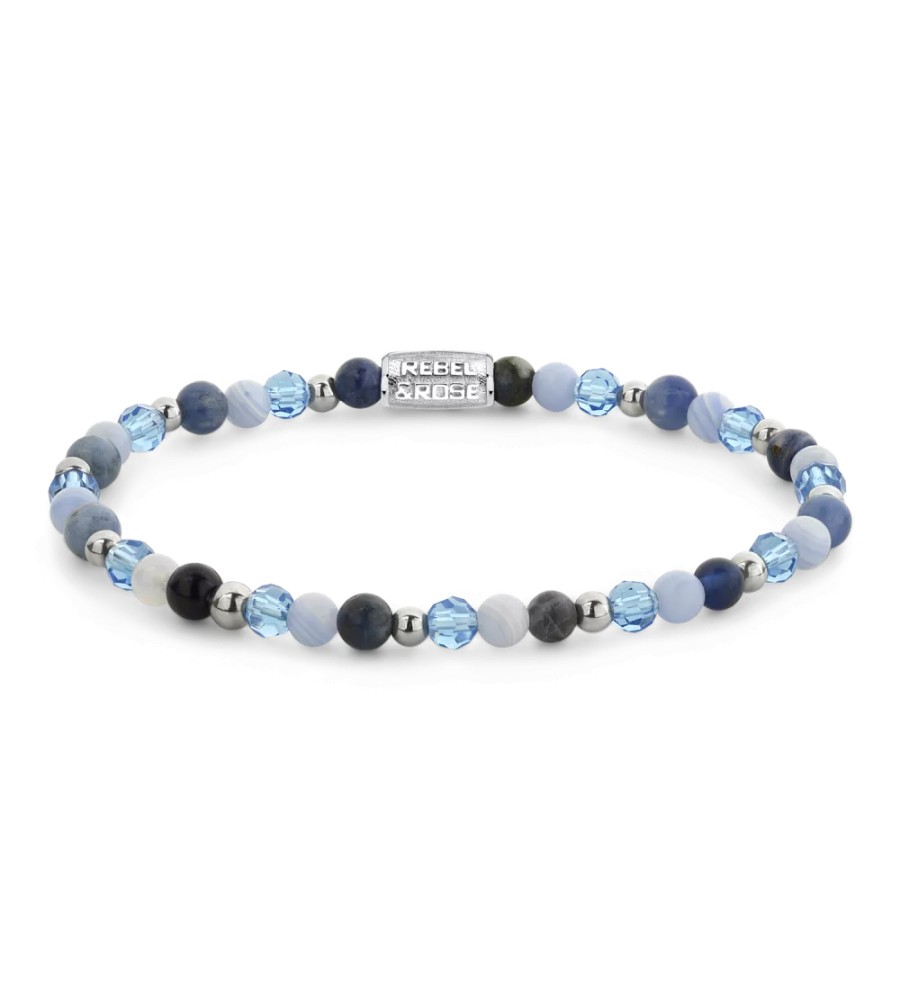 Rebel & Rose armband Winter Blues Glam Rocks