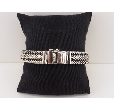 Zilveren Buddha to Buddha armband