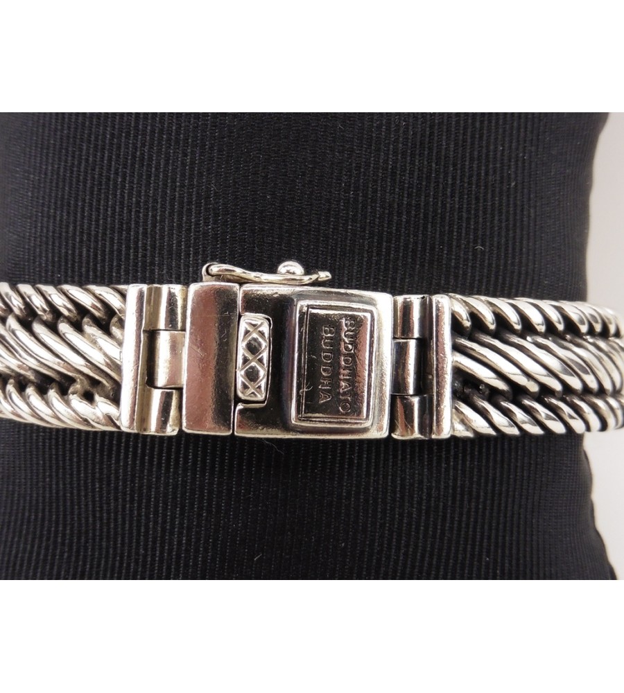 Zilveren Buddha to Buddha armband