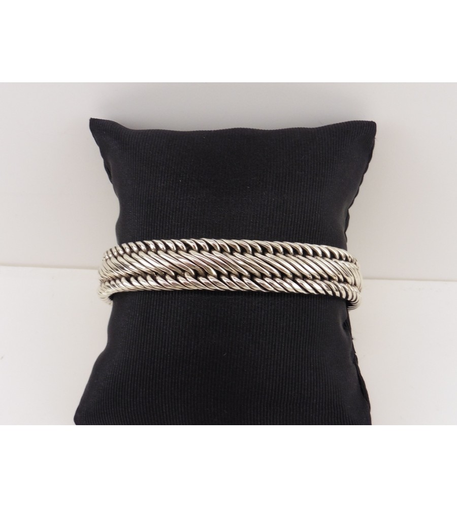 Zilveren Buddha to Buddha armband