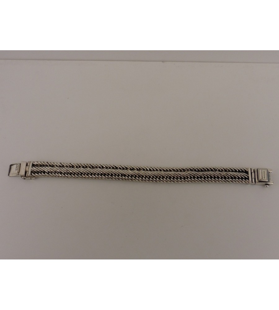 Zilveren Buddha to Buddha armband