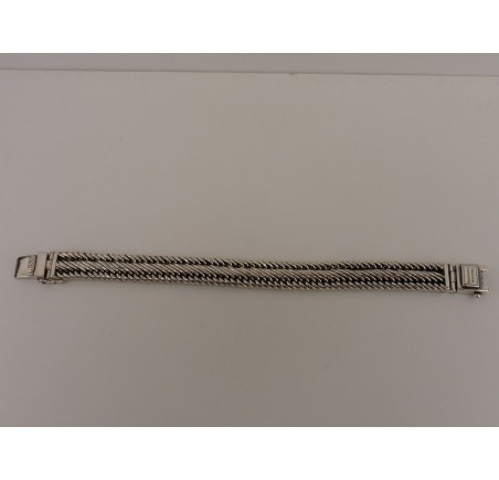 Zilveren Buddha to Buddha armband