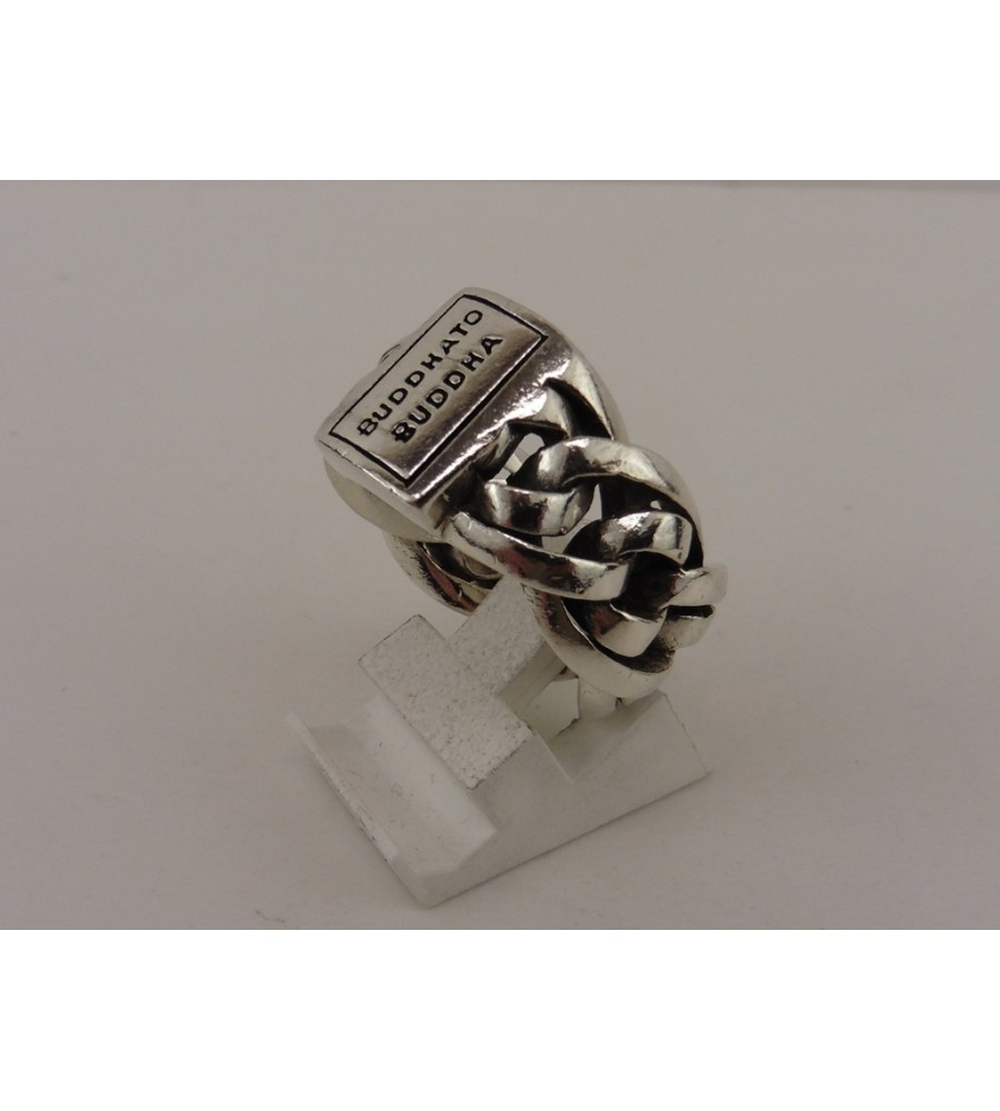 Zilveren Buddha to Buddha ring