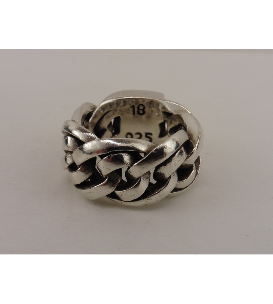 Zilveren Budddha to Buddha ring