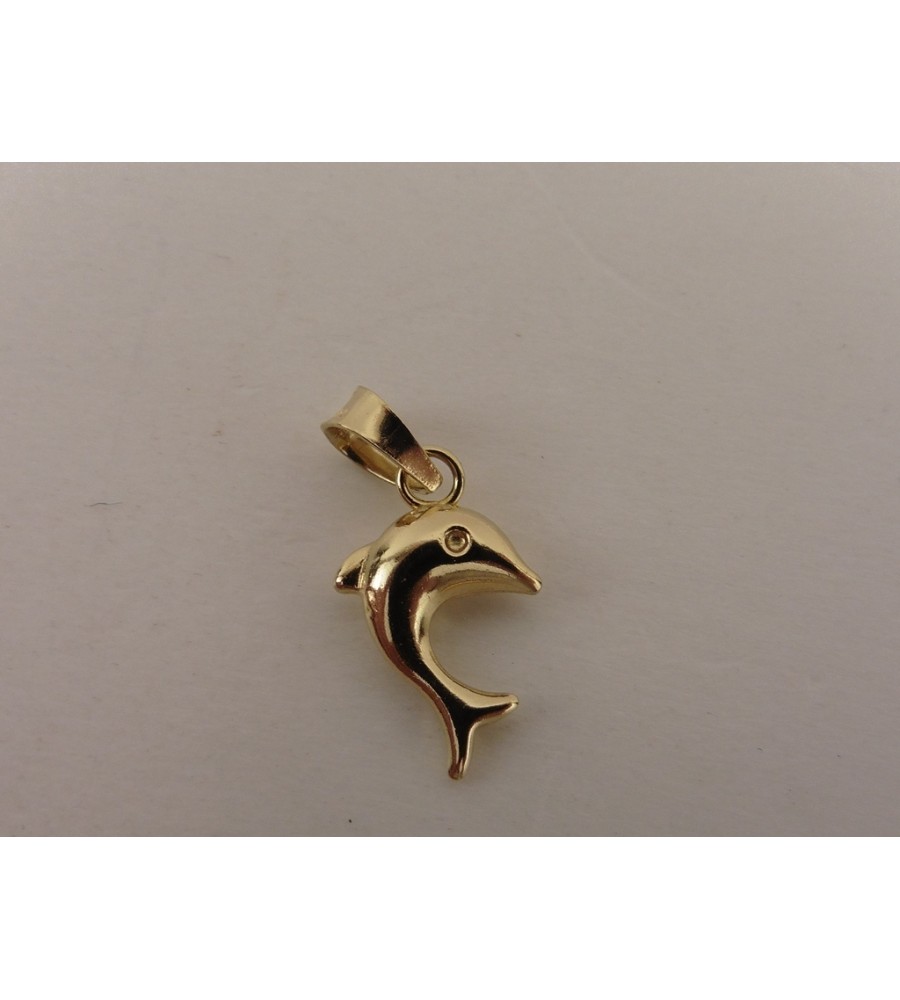 Gouden hanger dolfijn