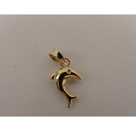 Gouden hanger dolfijn