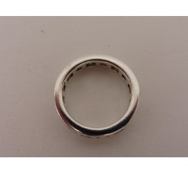 Zilveren damesring met zirkonia