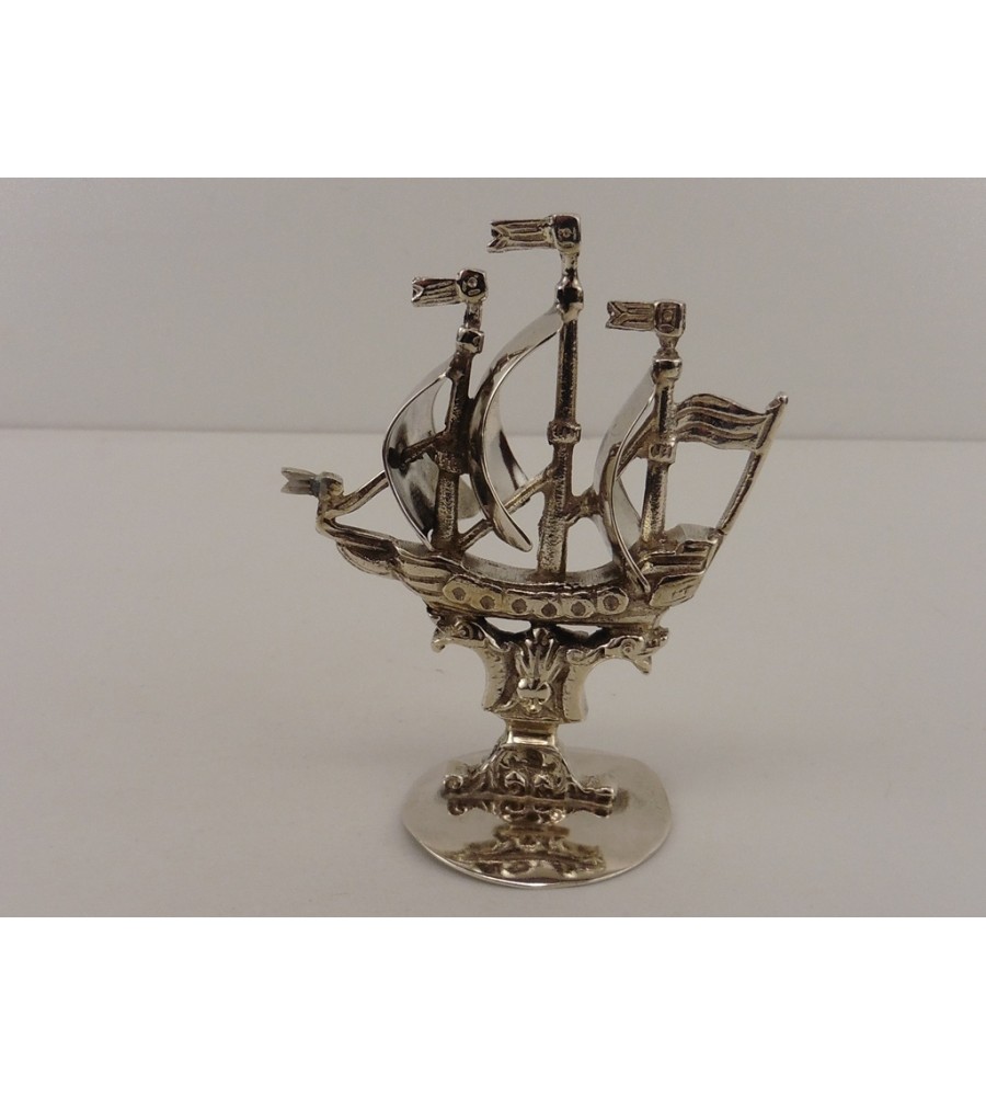 Zilveren miniatuur Zeilschip