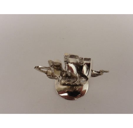 Zilveren miniatuur Zeilschip