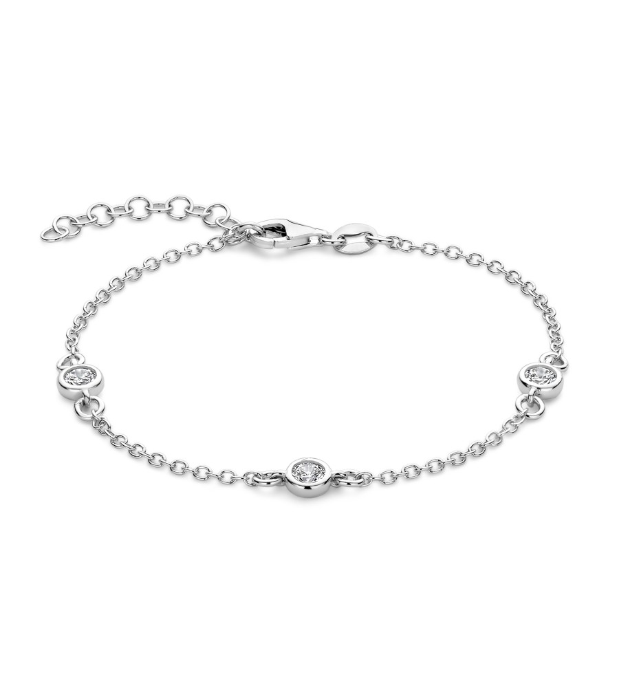 Rosa di Luca zilveren armband met zirkonia