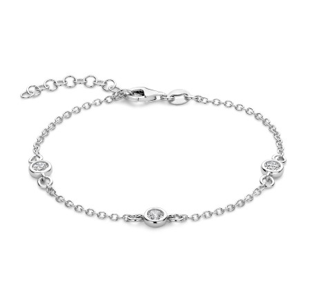Rosa di Luca zilveren armband met zirkonia 603.462