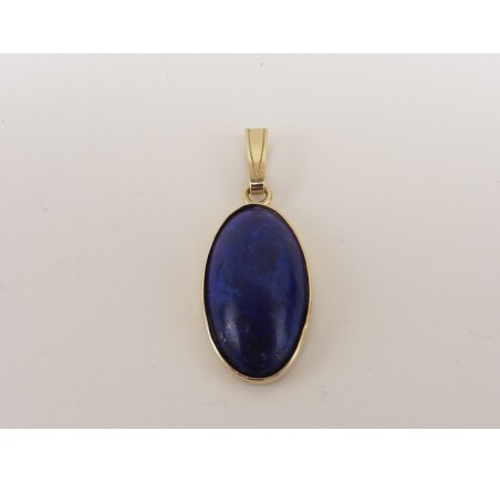 Gouden hanger met lapis lazuli