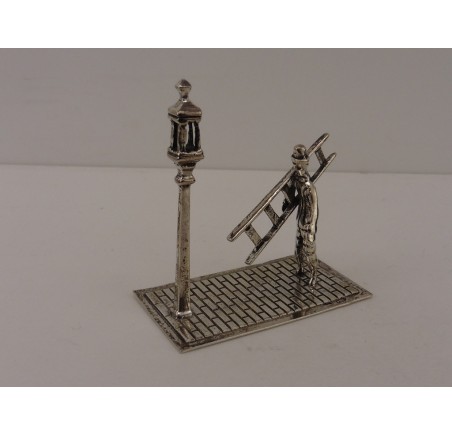 Zilveren miniatuur Lantaarn Opsteker