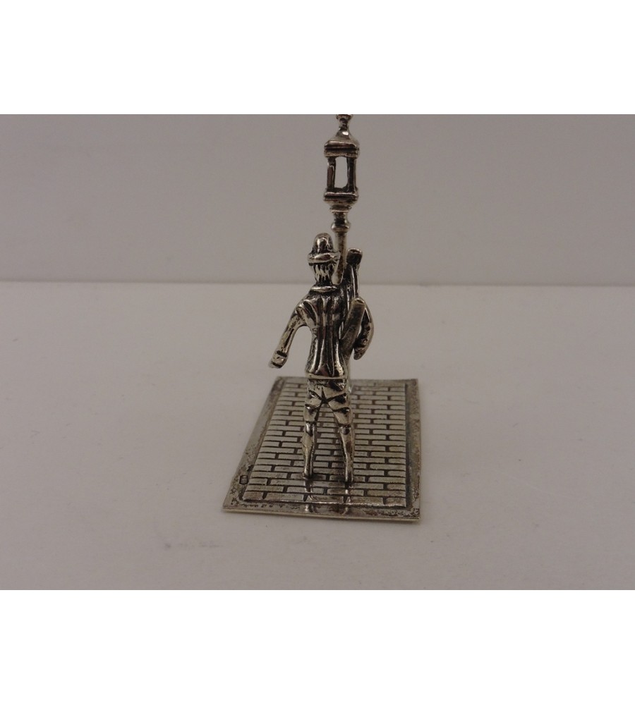 Zilveren miniatuur Lantaarn Opsteker