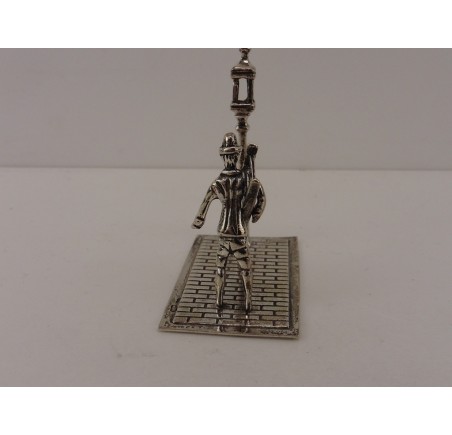 Zilveren miniatuur Lantaarn Opsteker