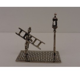 Zilveren miniatuur Lantaarn Opsteker