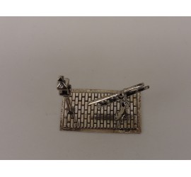 Zilveren miniatuur Lantaarn Opsteker