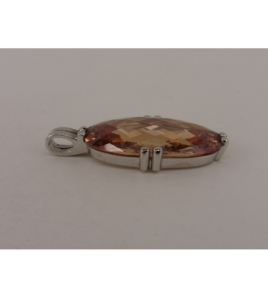 Zilveren hanger met zirkonia
